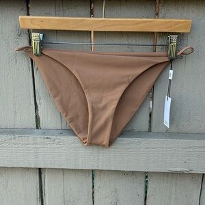 NWT Jade Swim Bare Minimun Bikini Bottom Size Large a Few Snags See Photos
